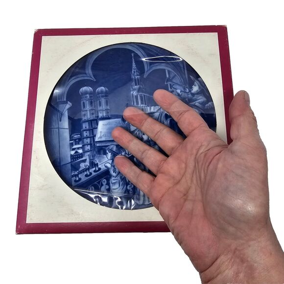 Vtg 1972 BAREUTHER Christmas Plate Frauenkirche From Peters Church Germany - Picture 6 of 11